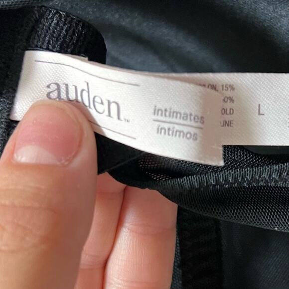 Auden Intimates Black Lace Sheer Babydoll Chemise Slip Size Large - Picture 7 of 9